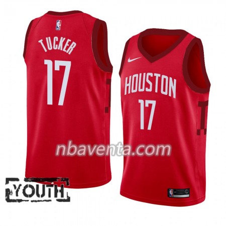 Camiseta Niños Houston Rockets PJ Tucker 17 2018-19 Nike Rojo Swingman